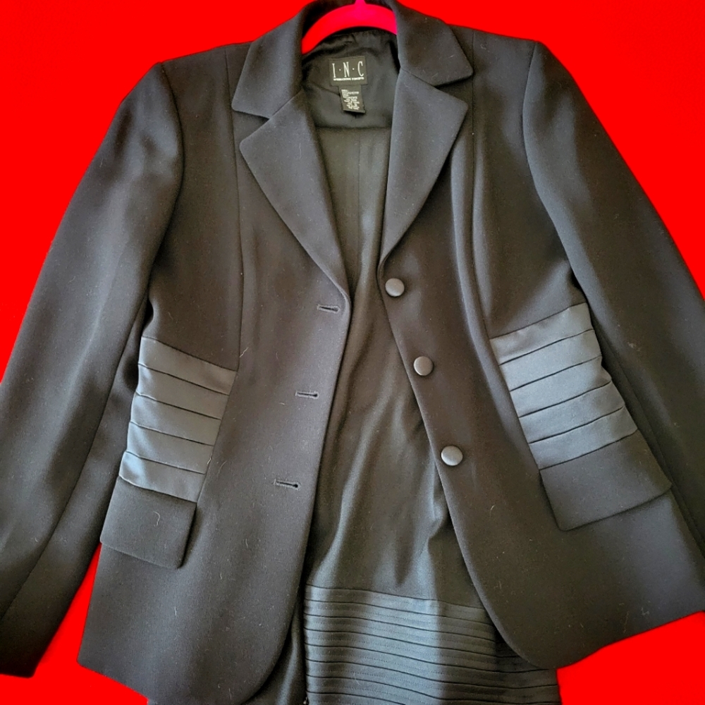 INC black pant suit size 8